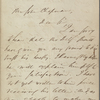Chapman, John, ALS to. Oct. 10, 1849