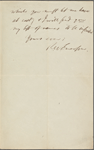 Chapman, John, ALS to. Oct. 10, 1849