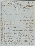 Drury, [Emily Mervine], ALS to. Jun. 12, 1853