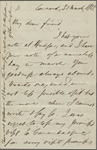 Drury, [Emily Mervine], ALS to. Mar. 31, 1855