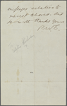 [Hawthorne, Sophia Amelia Peabody], ALS to. [1843?]