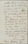 Jackson, George, ALS to. Dec. 12, 1870