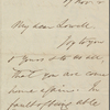 Lowell, J[ames] R[ussell], ALS to. Nov. 17, 1852