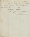 Pierpont, John, ALS to. Jun. 7, 1838