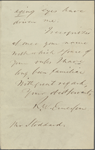 Stoddard, [Richard Henry], ALS to. Oct. 11, 1858