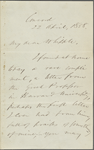 Whipple, E[dwin] P[ercy], ALS to. Apr. 22, 1858