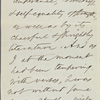 Whipple, E[dwin] P[ercy], ALS to. Oct. 12, [1866]. Previously [1871?]