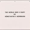 The World War II diary of Konstantin F. Herrmann