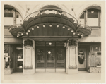 Entrance to Billy Rose's Diamond Horseshoe at Paramount Hotel during the production "Turn of the Century"