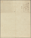 Bill, holograph, from Emerson to Samuel C. Hunt, for the instruction of his brother, Benjamin Peter Hunt. Dec. 31, 1825. Receipted by RWE