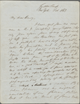 Thoreau, Henry D[avid], ALS to. Feb. [9, 10, 11], 1843