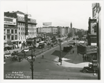 Seventh Avenue, looking north from West 125th Street, in Harlem, New York City, 1934