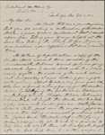 Carter, Robert, ALS to NH. Feb. 10, 1853.