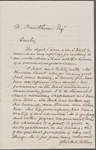 Latrobe, John H. B., ALS to NH. Feb. 8, 1853.