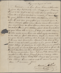 Manning, Robert, ALS to NH. Aug. 14, 1813.