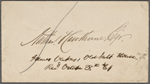 Oakes, James, ALS to NH. Oct. 28, 1861.