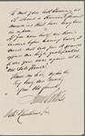 Oakes, James, ALS to NH. Oct. 28, 1861.