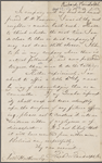 Randolph, Richard, ALS to NH. Aug. 29, 1863.