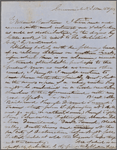 Sheppard, Clarkson, ALS to NH. Oct. 15, 1863.
