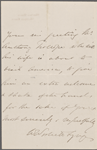 Synge, W[illiam] W[ebb] Follett, ALS to NH. Aug. 19, 1861.