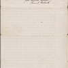 Hathorne [Hawthorne], William, letter to the Right Honorable [William Morrice, Secretary of State]. Oct. 26, 1666. Copy in unknown hand, note in NH's hand.