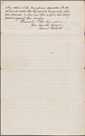 Hathorne [Hawthorne], William, letter to the Right Honorable [William Morrice, Secretary of State]. Oct. 26, 1666. Copy in unknown hand, note in NH's hand.