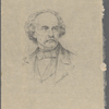 Reich, Jacques. Original pencil portrait of Nathaniel Hawthorne. Signed, undated