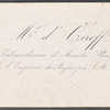 Miscellaneous manuscript material and professional cards.
