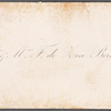 Miscellaneous manuscript material and professional cards.