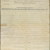 2 documents: authorization of payment to ship owners by U.S. Congress, Dec. 1, 1834; and affidavit of invoice of goods, Dec. 24, 1852, with certificate of authentication signed by John Broadfoot, dated Sep. 28, 1852