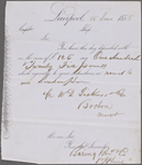 4 MS Receipts.   
 1 for rent of house in Herbert Street, 1847. 
 2 from William D. Ticknor & Co., 1851 & 1855. 
 1 for music lessons, 1867.