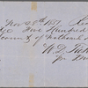 4 MS Receipts.   
 1 for rent of house in Herbert Street, 1847. 
 2 from William D. Ticknor & Co., 1851 & 1855. 
 1 for music lessons, 1867.