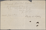 4 MS Receipts.   
 1 for rent of house in Herbert Street, 1847. 
 2 from William D. Ticknor & Co., 1851 & 1855. 
 1 for music lessons, 1867.