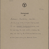 [Bennett, William Cox], ALS to. Sep. 12, 1854.