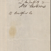 Brailsford, W., ALS to. Jan. 11, 1854. 