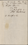 Brailsford, W., ALS to. Jan. 11, 1854. 