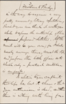Bridge, Horatio, letter to. May 3, 1843. Copy in unknown hand. [Previously May 8, 1843].