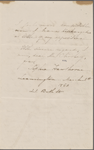 Chorley, [Henry Fothergill], ALS to. [Mar. 5, 1860]. With ALS by Sophia Peabody Hawthorne.