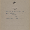 Fields, [J. T.], ALS to. Nov. 14, 1852.