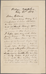 Hillard, [George S.], ALS to. Jul. 23, 1859. 