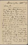 Moran, B., ALS to. Sep. 15, 1857.