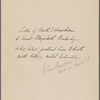 [Peabody], E[lizabeth], ALS to. Aug. 13, 1857.