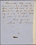 Peabody, [Nathaniel Cranch], ALS to. Feb. 15, 1856.