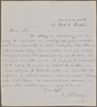 Peabody, [Nathaniel Cranch], ALS to. Feb. 15, 1856.