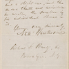 Poney, Robert J., ALS to. Sep. 28, 1863. [Previously Robert I. Powy (?)].