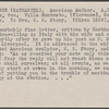 Story, Mrs. [William Wetmore], ALS to. Sep. 29, [1858].
