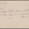 Tappan, [Caroline], letter to. Sep. 5, [1851]. Copy in the hand of SAPH.