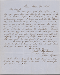 Thoreau, Henry D., ALS to. Oct. 21, 1848.
