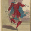 Magny en habit de viellard dansant dans l'opéra de Thésée