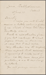 Allingham, W[illiam], ALS to NH. Jun. 25, 1855.